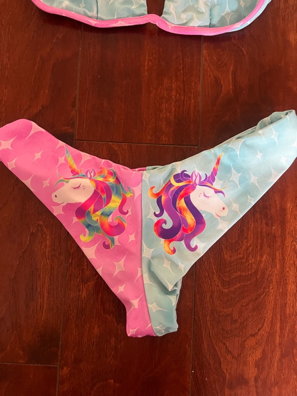 VGUC Moana Bikini Cheeky Unicorn Bottom Size Medium